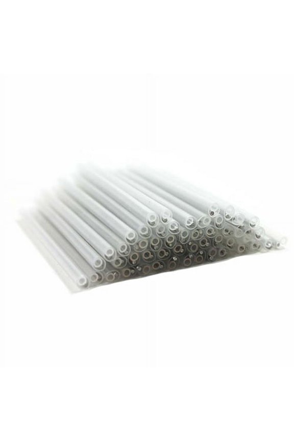 60mm Fusion Splice Sleeves - Heat Shrinkable, Stainless Steel Rod, Polyolefin Inner Tube, Teflon-Treated, 50 Pack