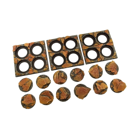 Micro Art Studio CON 60mm Shale - Infantry Bases (12) New