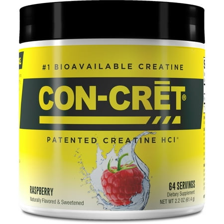 Con-Cret Patented Creatine HCl, Raspberry, 2.2 oz (61.4 g)
