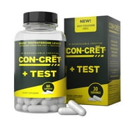 CON-CRET + TEST, Creatine HCl with Testofen, Boost Testosterone Levels, 60 Capsules, Mens Health