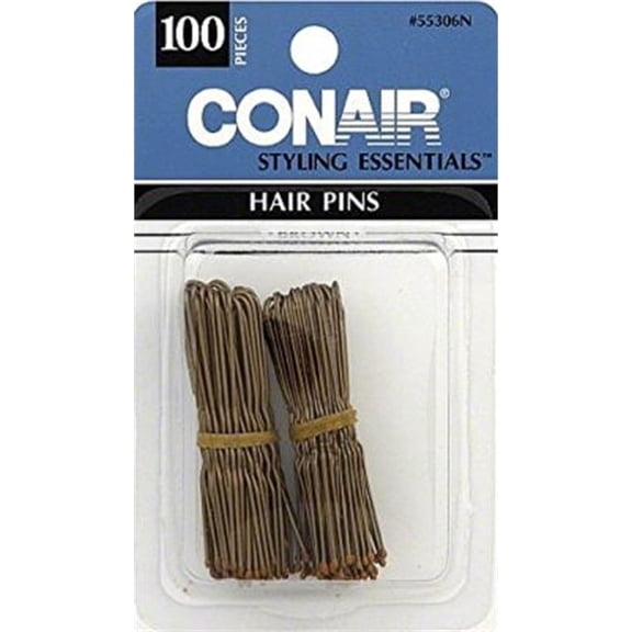 Conair Styling Essentials Hair Pins, Bronze 100 ea