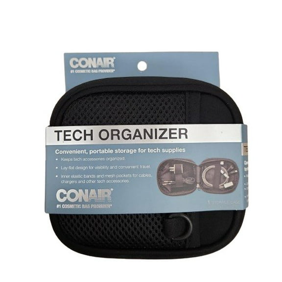 Tech Organizer for Storage of Cables and Chargers by CONAIR