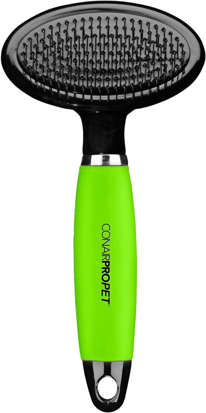CONAIRPROPET Dog Brush for Shedding, Medium Slicker Brush with
