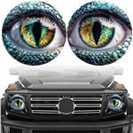 CONAVAS 2 PCS Car Beast Eyes Decals, 3D Stereo Beast Eyes Stickers ...