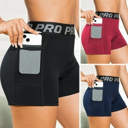 Tough Mode Women s 3 Athletic Running Workout Volleyball Spandex Gym Dance Crossfit WOD Lifting Active Soccer Sports Training Compression Booty Shorts Walmart