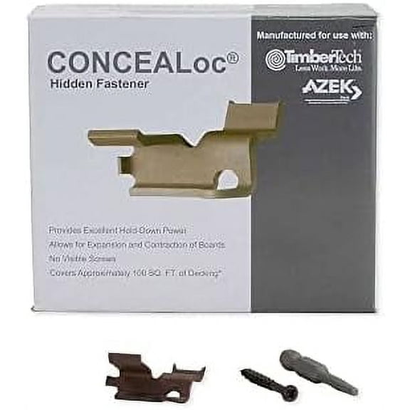 CONCEALoc Hidden Fasteners with Screws - Box of 175$$Hardware