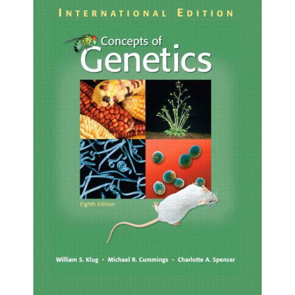 CONCEPTS OF GENETICS, 8TH INTERNATIONAL EDN: International Edition - Klug, William S.