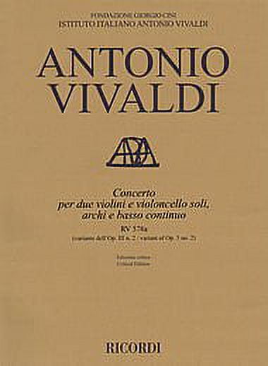 CONCERTO G MINOR 2 VIOLINS VIOLONCELLO STRINGS CONTINUO RV578A (VARIANT OF OP3/N2) SC