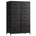 thumbnail image 1 of CONCETTA 10-Drawer Fabric Storage Cabinet for Adults, Organizer Furniture for Living Room, Office, Kitchen, Hallway, Black, 1 of 7