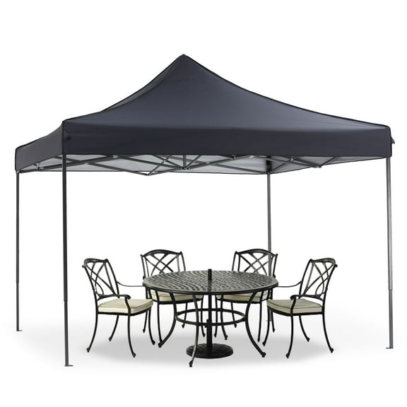 CONCETTA 10x10 Heavy-Duty Waterproof Pop-Up Canopy Tent with Sandbags, Grey