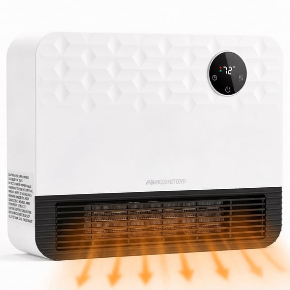 CONCETTA 1500W Wall Mounted Space Heater, Electric Indoor Heater with ...