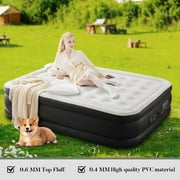 CONCETTA 16 Inch Queen Air Mattress with Built in Pump, 600LBS Weight Capacity for Camping, Home, Guests
