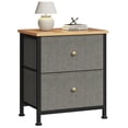 thumbnail image 1 of CONCETTA 2-Drawer Fabric Storage Dresser, Nightstand for Bedroom, Closet, Storage Furniture for Adults, Dark Green, 1 of 7