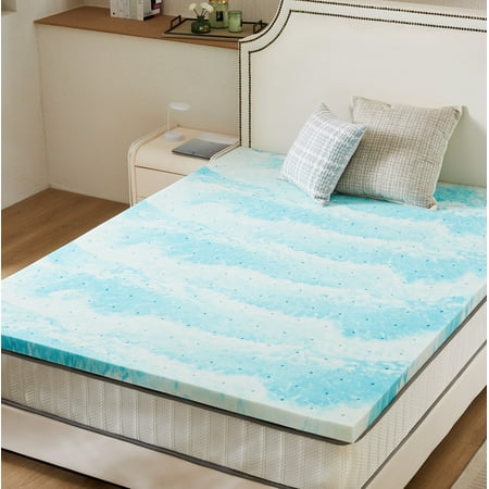 CONCETTA 2 inch Foam Mattress Topper, CertiPUR-US Certified, Twin