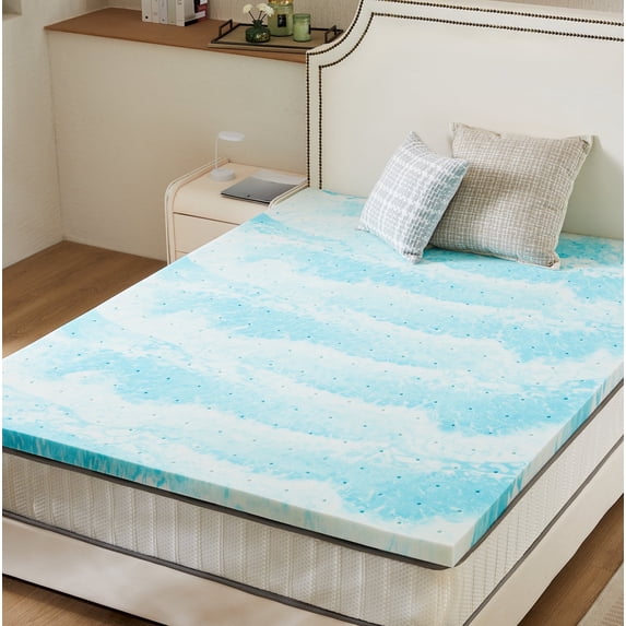 CONCETTA 2 inch Foam Mattress Topper, CertiPUR-US Certified, Twin