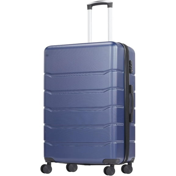 CONCETTA 20 inch Carry on Luggage, Lightweight Expandable Rolling Suitcase, Hard Shell ABS & TSA Lock Double Spinner Wheels Suit Case, Blue