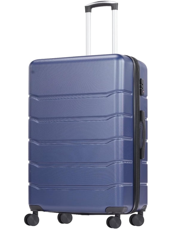 24 inch Luggage, Lightweight Expandable Rolling Suitcase, Hard Shell ABS & TSA Lock Double Spinner Wheels Suit Case, Blue