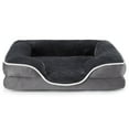 thumbnail image 1 of CONCETTA 24"x18" Orthopedic Dog Bed, Supportive Memory Foam Dog Sofa, Washable Removable Cover, Non-Slip Base, Waterproof, Gray, 1 of 8