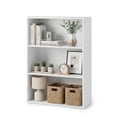 thumbnail image 1 of CONCETTA 3 Shelf Bookcase, 32 Inch Tall Floor Standing Open Bookshelf for Home Office and Living Room, White, 1 of 9