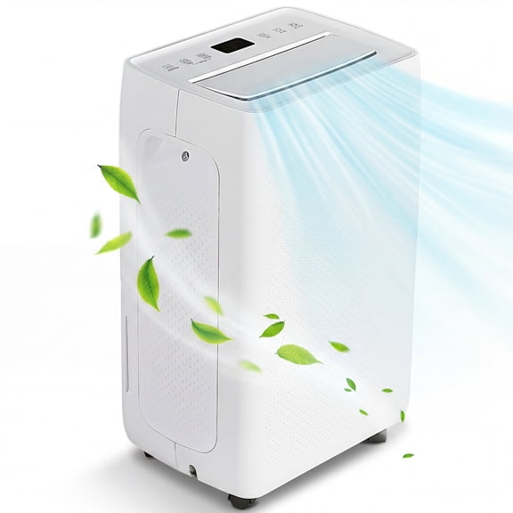 CONCETTA 30 Pint Dehumidifier for Basement and Large Rooms, 70 oz Water Tank, with Pump, Auto Shut-Off, and Intelligent Humidity Control