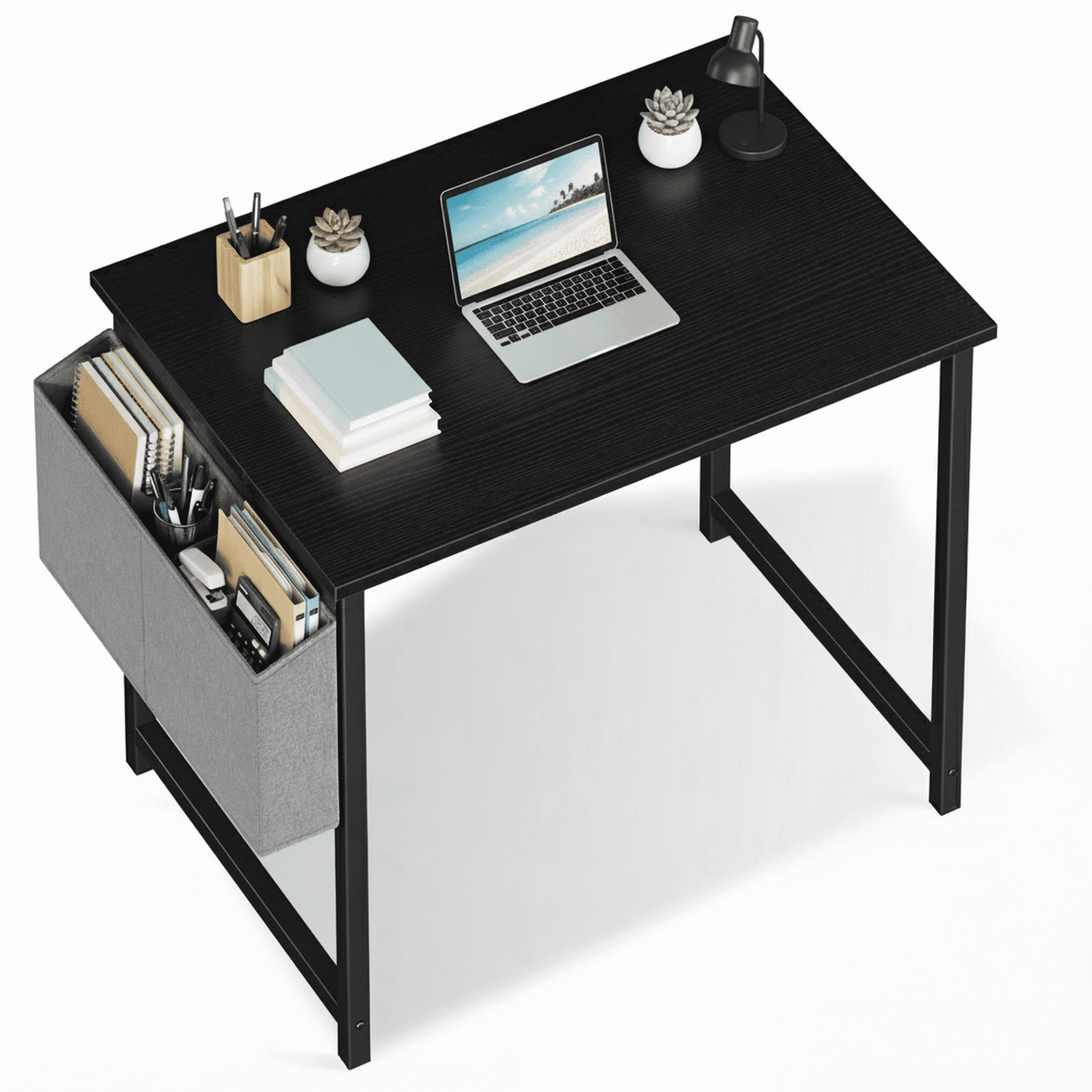 ategisデスク CONCETTA 31 Inch Computer Writing Desk with Storage Bag, Steel