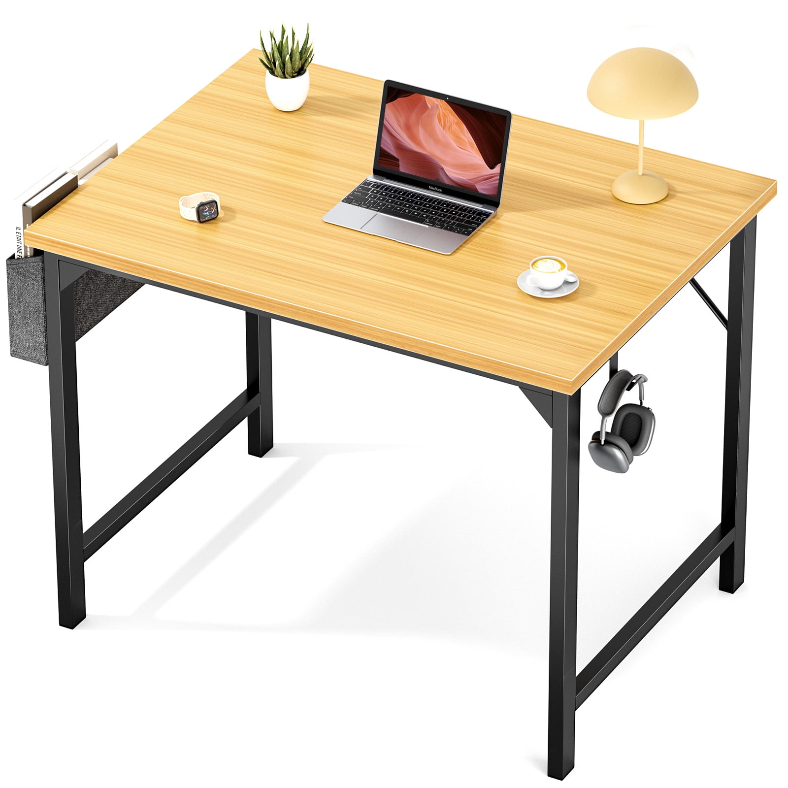 CONCETTA 31 Inch Computer Desk, Simple Office Desk Table for Gaming or ...