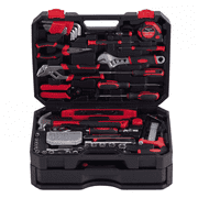 CONCETTA 330-Piece Home Tool Kit, Suitable for Home and Car Repairs with a Drawer Toolbox Storage, Black and Red