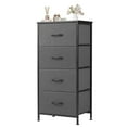 thumbnail image 1 of CONCETTA 4-Drawer Fabric Dresser Storage Chest for Bedroom, Closet, Storage Furniture for Adults, Gray, 1 of 9