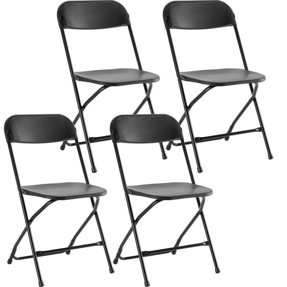 CONCETTA 4 Pcs Plastic Folding Chair Indoor Outdoor Activity Chair Lightweight Folding Chair