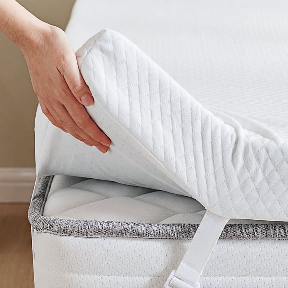 Ab Topper SHOUFTW 3 inch Full Gel Memory Foam Mattress Topper, Bed Topper with ...