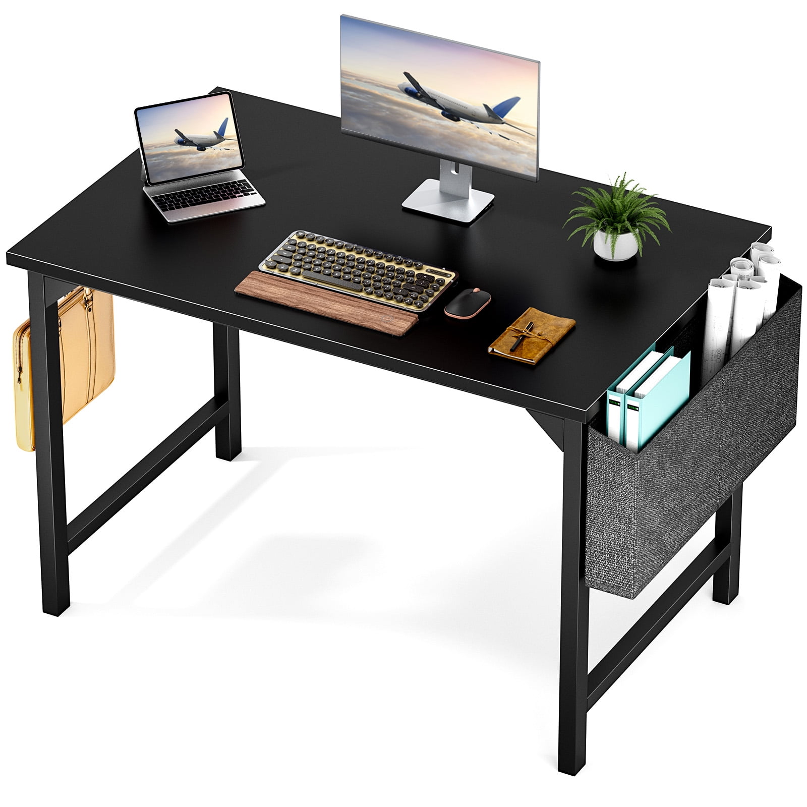 CONCETTA 40 Inch Computer Desk, Simple Office Desk Table for Gaming or ...