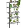 thumbnail image 1 of CONCETTA 5-Tier Adjustable Metal Shelving Unit, H - Black Storage Organizer, 1 of 6