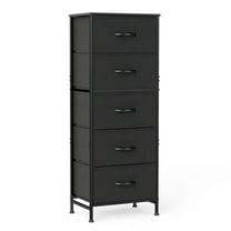 CONCETTA 5 fabric storage cabinet, TV stand, clothing storage, living room and bedroom, black, white, rust, gray