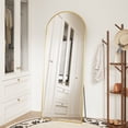 thumbnail image 1 of CONCETTA 56"x21" Arched Full Length Mirror, Full Body Standing Mirror Floor Mirrors, Gold, 1 of 7