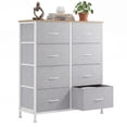 thumbnail image 1 of CONCETTA 8-Drawer Fabric Dresser Storage Chest for Bedroom, Closet, Entryway, Storage Furniture for Adults, Light Gray, 1 of 8