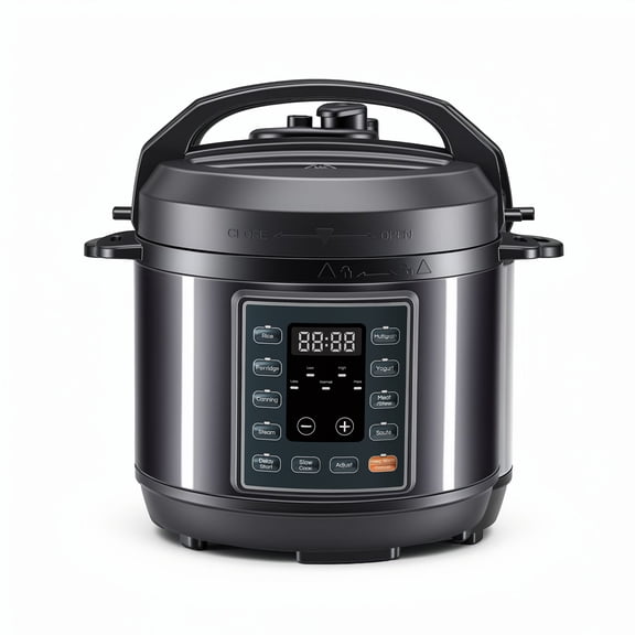 CONCETTA 9-in-1 Electric Pressure Cooker, Slow Cook, Rice, Steam, Sauté, Yogurt & Warm Functions, Recipe App Included, 3 Quart,Black