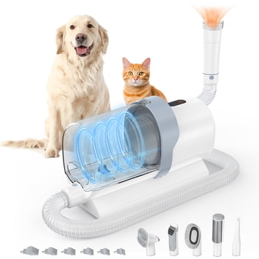 View of 5 IN 1 Pet Grooming Vacuum, DOMIPET 2.5L Dog Grooming Vacuum with 9 ...