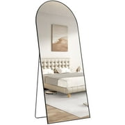 CONCETTA 60"x16" LED Arched Full Length Mirror, Lighted Full Body Mirror with Aluminum Frame and Polished Glass for Bedroom