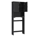 thumbnail image 1 of CONCETTA Black Over The Toilet Cabinet for Bathroom, Space Saver Storage with Quiet Magnetic Doors & Adjustable Bottom Stabilizer, 1 of 8