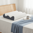 thumbnail image 1 of CONCETTA Cloud-Shaped Deep Sleep Pillow, Includes Pillowcase, Contour Memory Foam Pillow for Side and Back Sleepers, 1 of 6