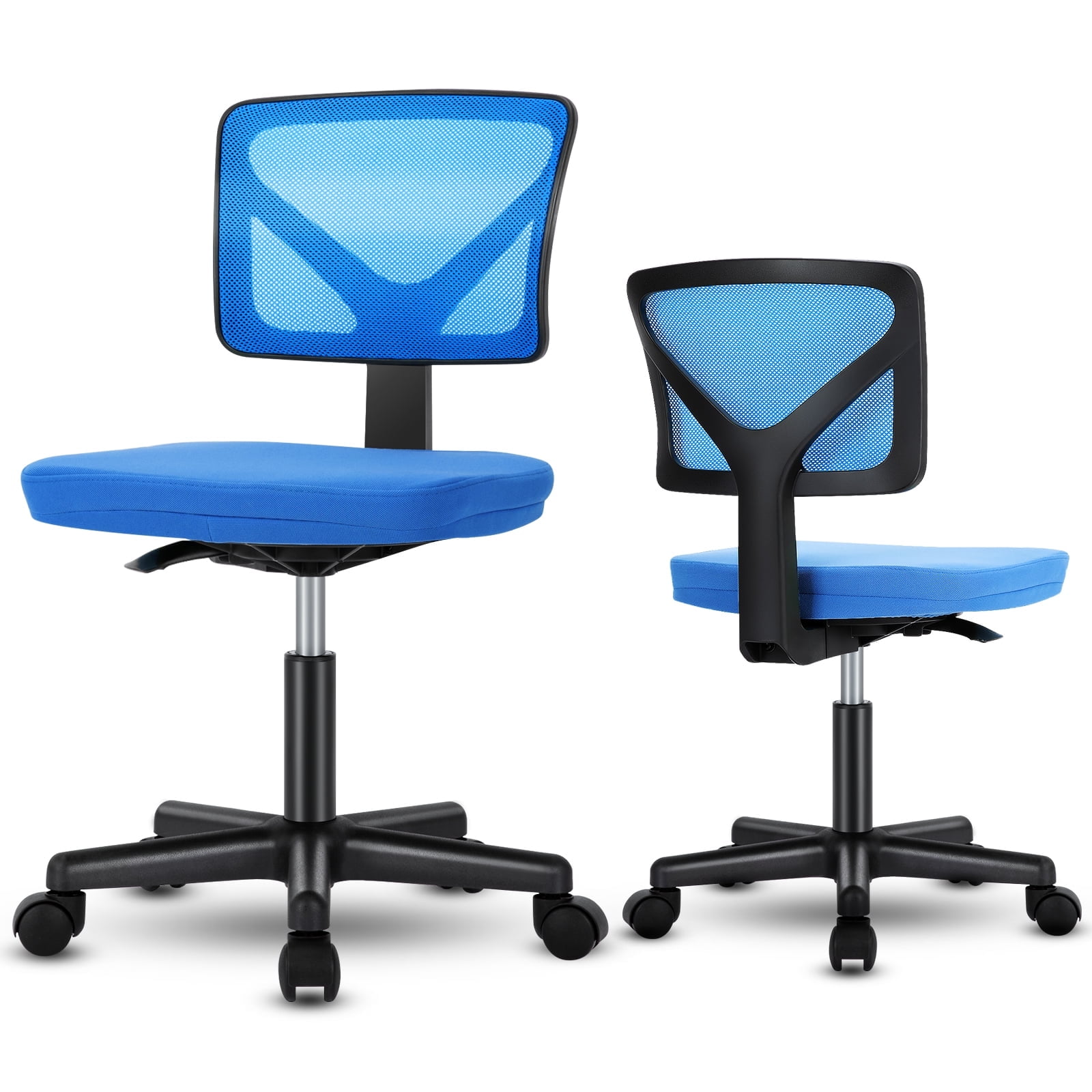 CONCETTA Compact Ergonomic Mesh Office Chair – Armless Swivel