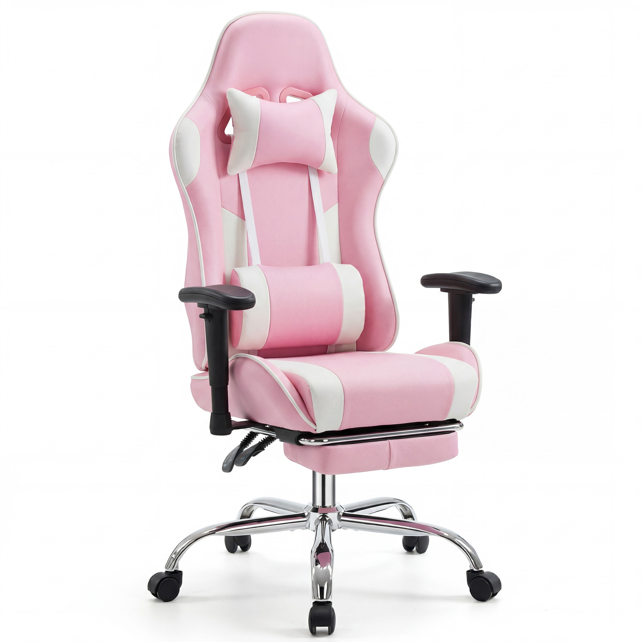 CONCETTA Computer Chair With Footrest And Lumbar Support Home Offfice Chair Pink And White: A Clear-Eyed Overview