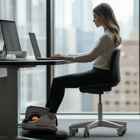 CONCETTA Under Desk Elliptical Trainer, Electric Seated Pedal Exerciser