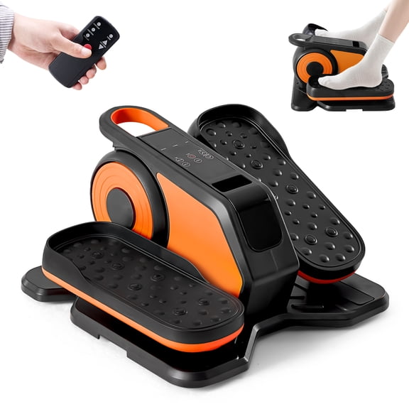 CONCETTA Under Desk Elliptical Machine, Ellipse Leg Exerciser Fully Assembled, Quiet & Portable Electric Seated Pedal Exerciser with Remote Control & Adjustable Speeds