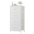 thumbnail image 1 of CONCETTA 4-Drawer Fabric Dresser Storage Chest for Bedroom, Closet, Storage Furniture for Adults, White, 1 of 9