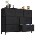 thumbnail image 1 of CONCETTA 7-Drawer Fabric Dresser Storage Chest for Bedroom, Closet, Storage Furniture for Adults, Black, 1 of 9