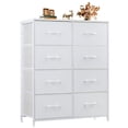 thumbnail image 1 of CONCETTA 8-Drawer Fabric Dresser Storage Chest for Bedroom, Closet, Entryway, Storage Furniture for Adults, White, 1 of 9