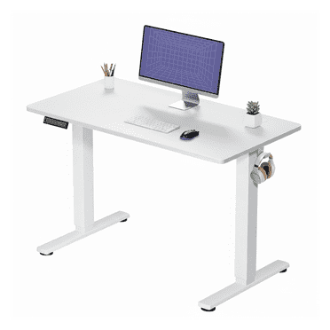 CONCETTA Electric Standing Desk, 40''x24'' Height Adjustable Desk, Home Office Desk with Electric Lift, Sit Stand Desk Workstation for Home Office, White