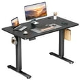 thumbnail image 1 of CONCETTA 40x24 inch Electric Standing Desk - Height Adjustable Gaming Workstation for Home Office, Black, 1 of 5