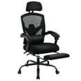 thumbnail image 1 of CONCETTA Ergonomic High Back Mesh Office Chair with Footrest and Armrests, Adjustable Lumbar Support, Headrest, and Reclining, Swivel Rolling Desk Chair for Home and Computer Tasks, Black, 1 of 9